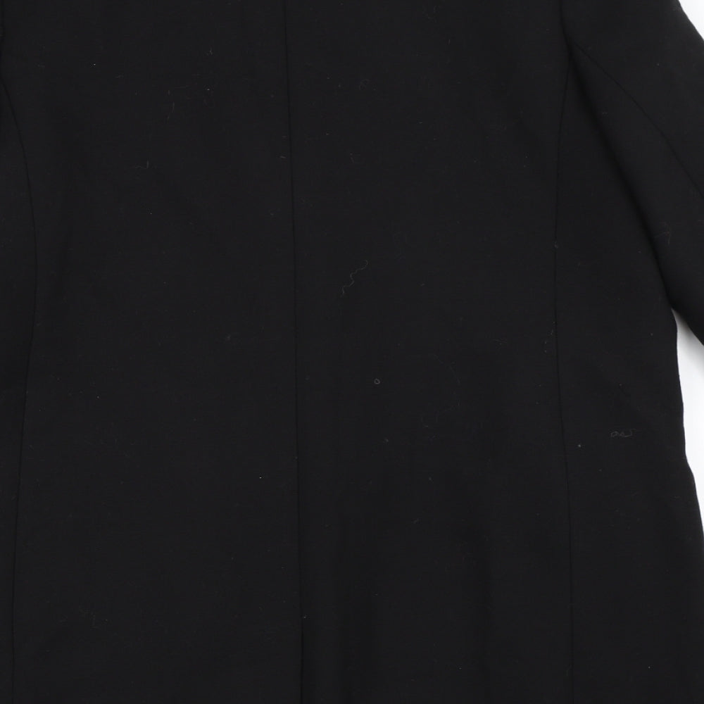 Preworn Womens Black   Overcoat Coat Size L