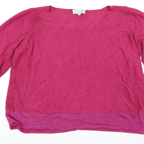 Per Una Womens Pink   Pullover Jumper Size 16