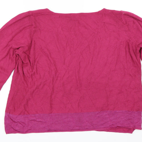 Per Una Womens Pink   Pullover Jumper Size 16