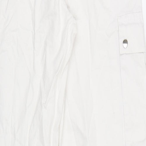 PRETTYLITTLETHING Womens White   Jogger Trousers Size 4 L27 in