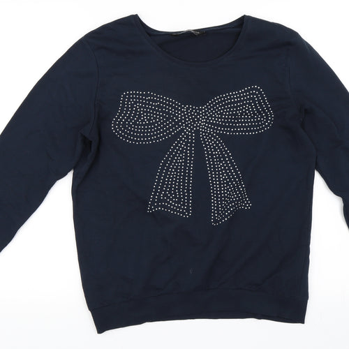 Dorothy Perkins Womens Blue   Pullover Sweatshirt Size 12