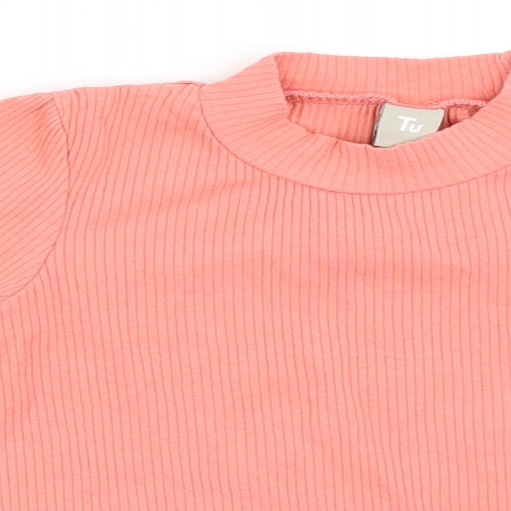 TU Girls Pink   Basic T-Shirt Size 3-4 Years