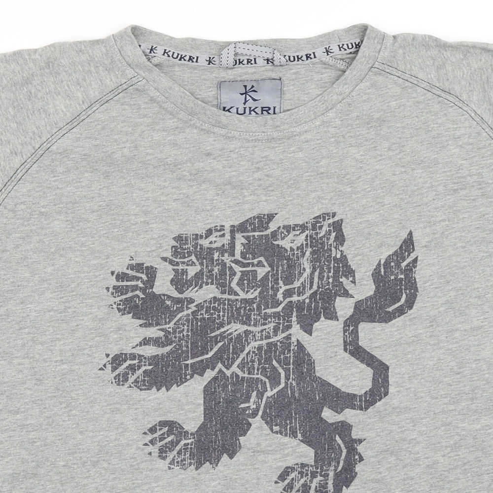 Kukri Mens Grey    T-Shirt Size S
