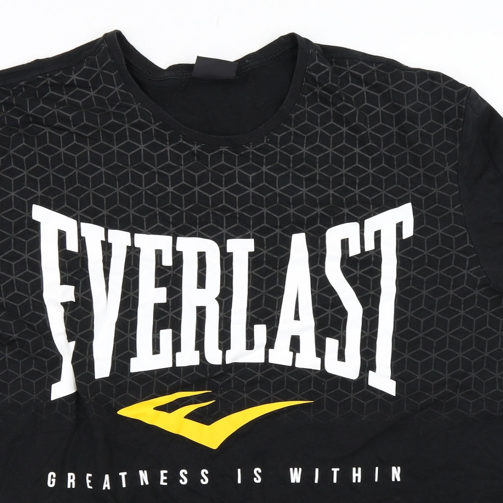 Everlast Mens Black    T-Shirt Size 4XL