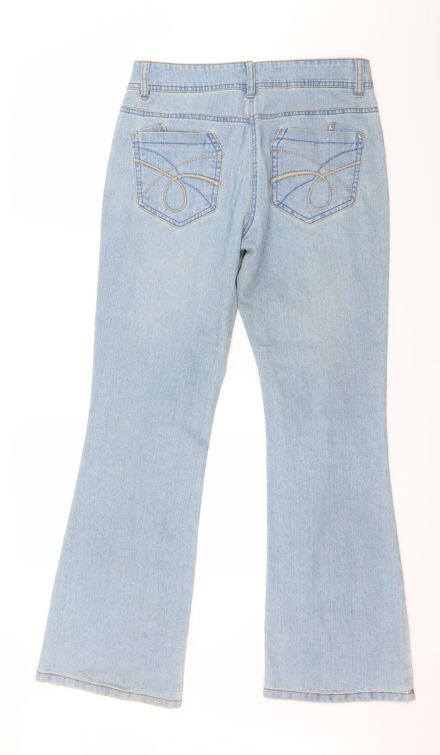 Cherokee Womens Blue  Denim Bootcut Jeans Size 8 L31 in