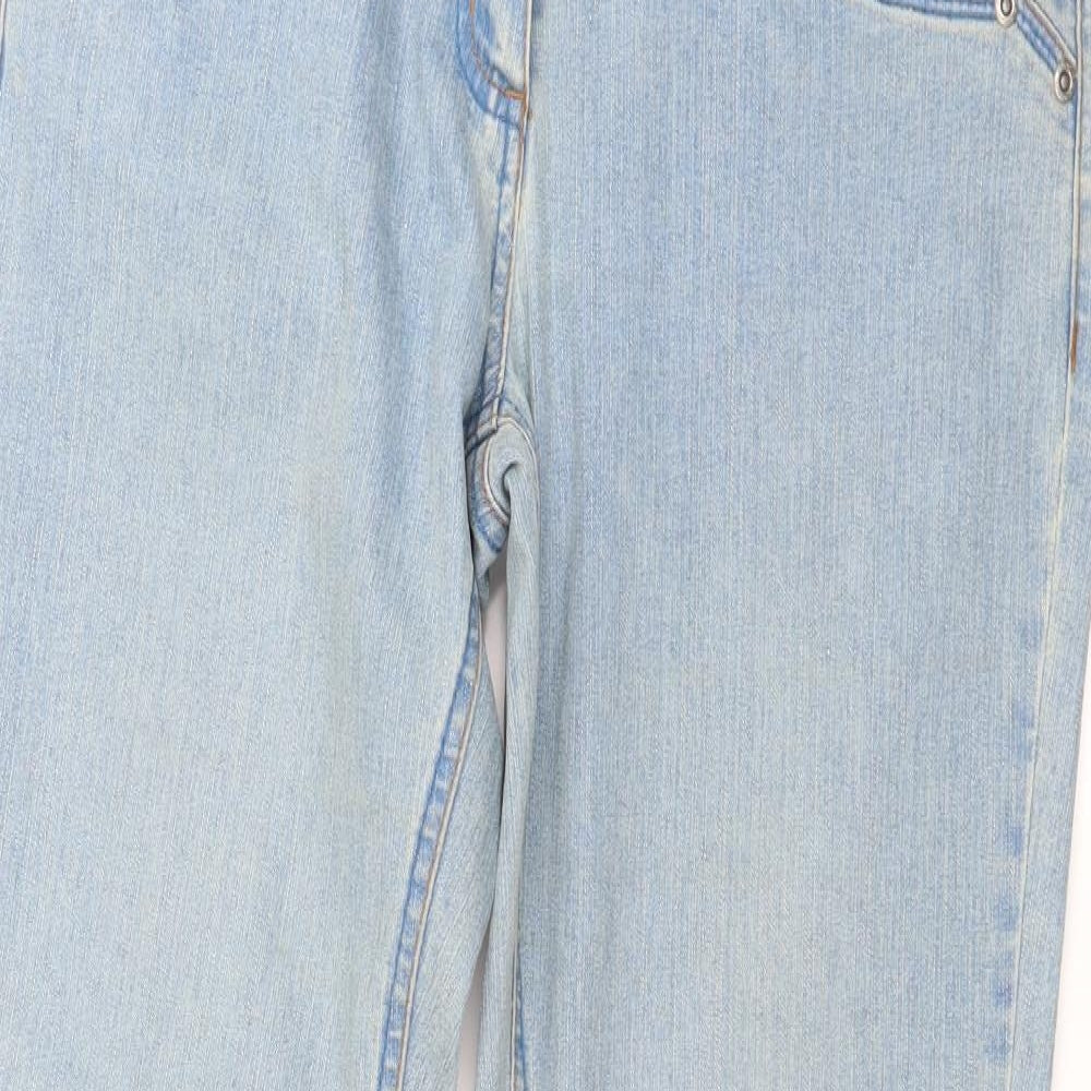 Cherokee Womens Blue  Denim Bootcut Jeans Size 8 L31 in