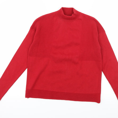 Very Womens Red  Knit Pullover Jumper Size 8