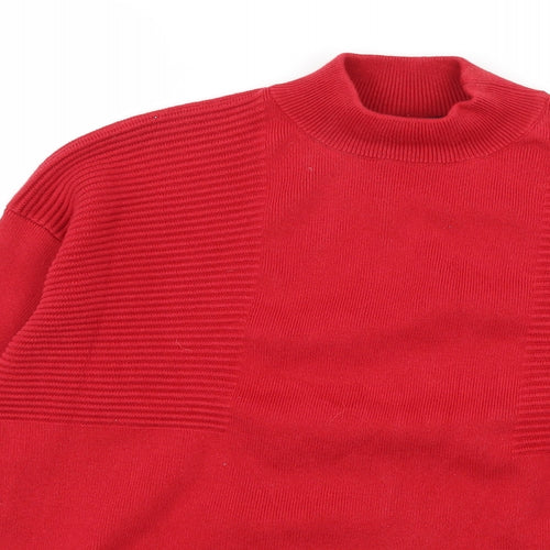 Very Womens Red  Knit Pullover Jumper Size 8