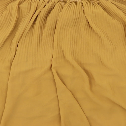 Preworn Womens Yellow   Basic Blouse One Size