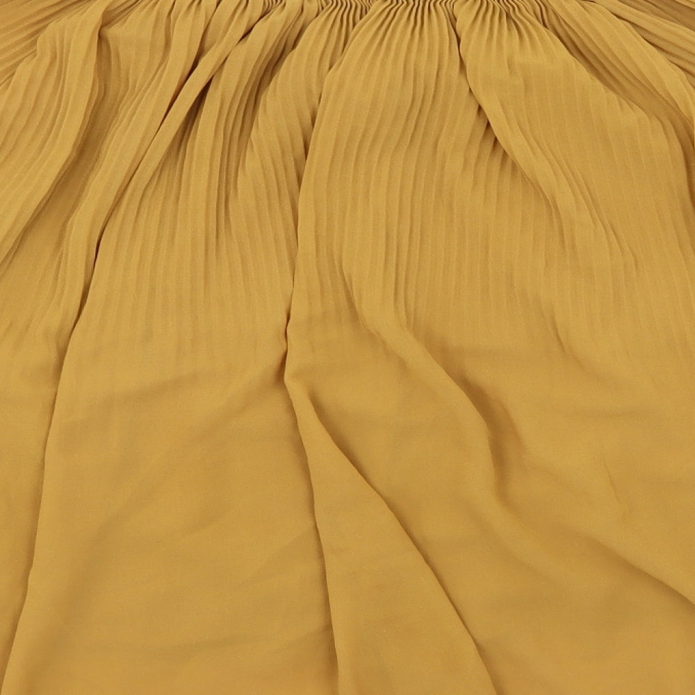 Preworn Womens Yellow   Basic Blouse One Size