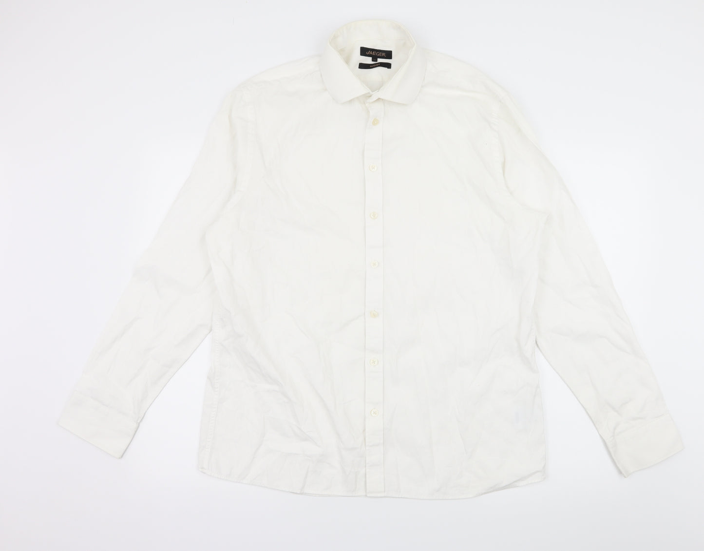 Jaeger Mens White    Dress Shirt Size 17