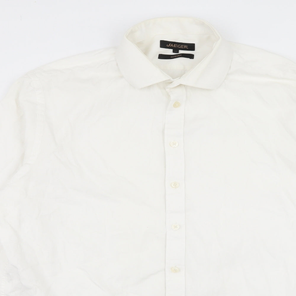Jaeger Mens White    Dress Shirt Size 17
