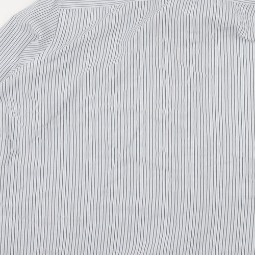 NEXT Mens Blue Striped   Dress Shirt Size 17