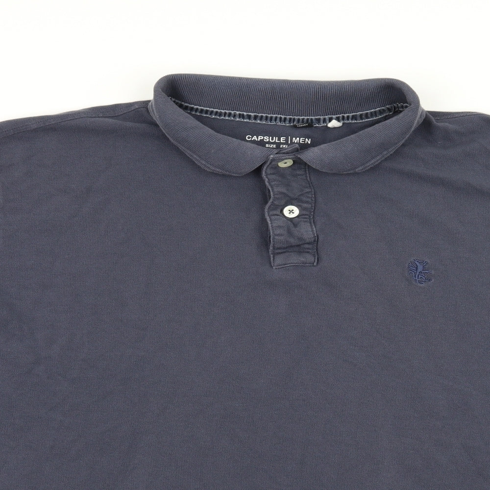 Capsule Mens Blue  Jersey  Polo Size 2XL
