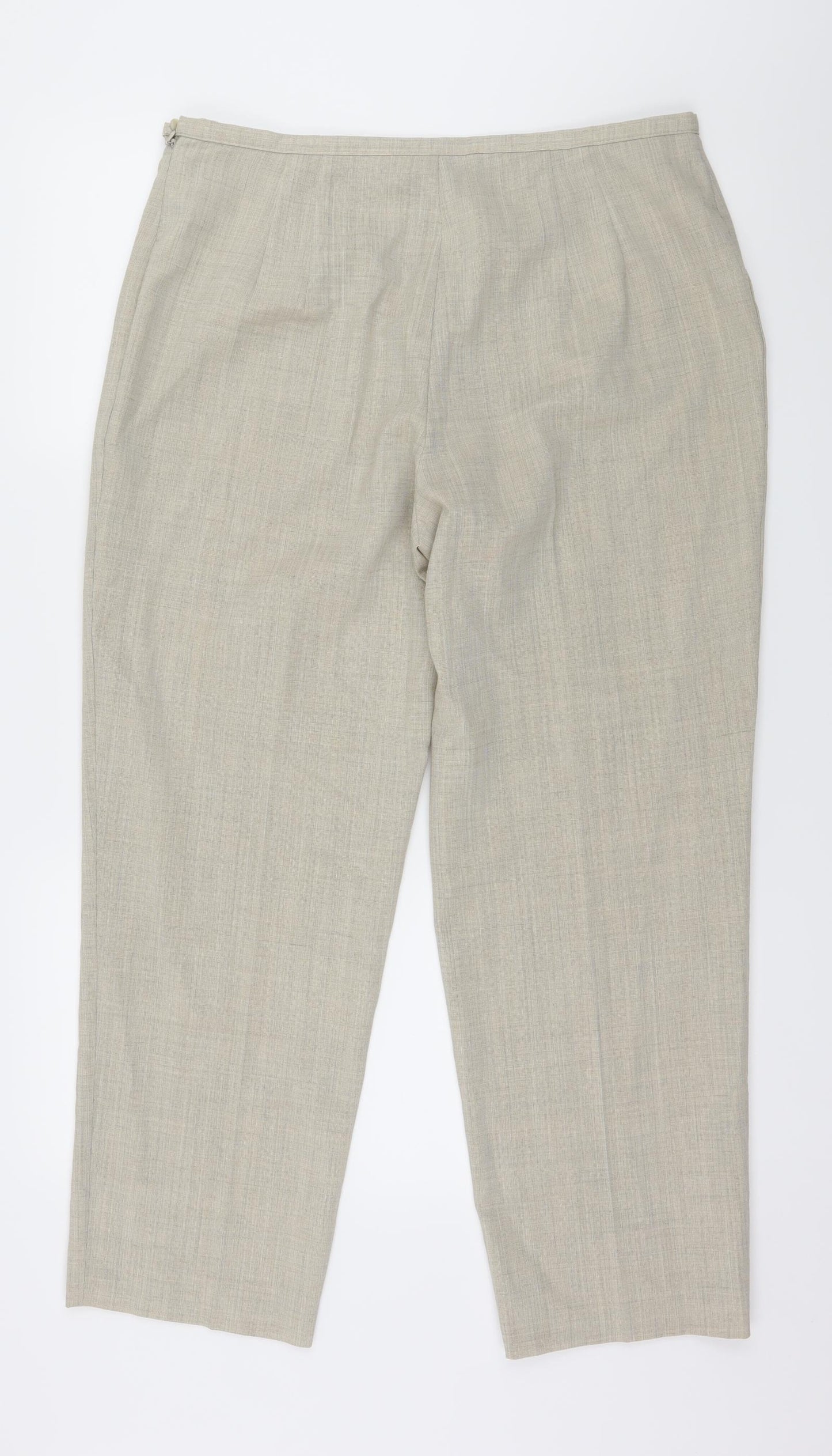 Marks and Spencer Womens Ivory   Trousers  Size 16 L27 in