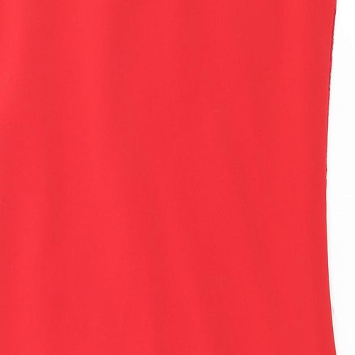 Boohoo Womens Red  Jersey Bodycon  Size 8