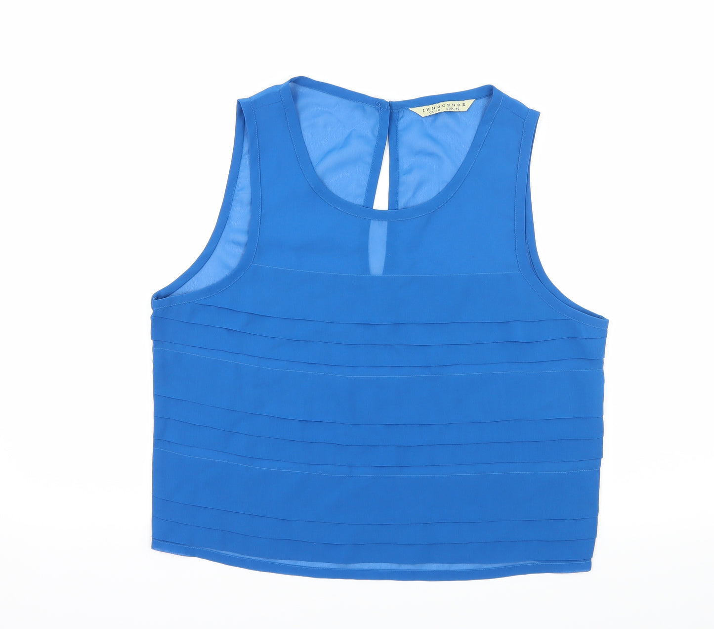 Innocence Womens Blue   Basic Blouse Size 12