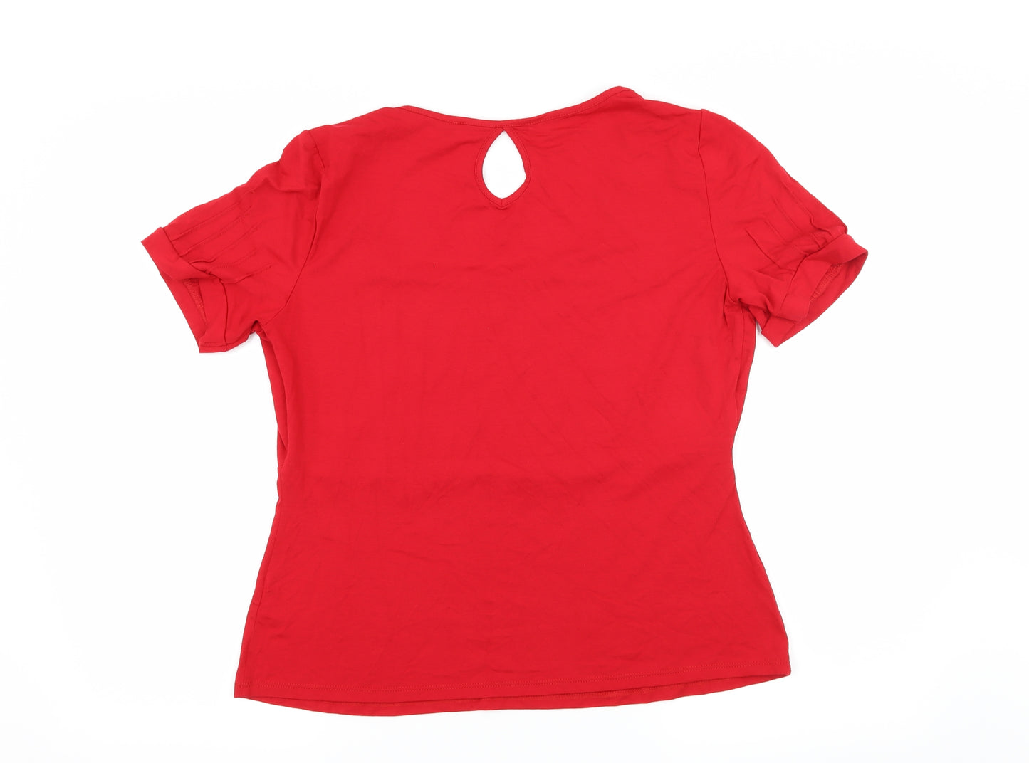 Bravissimo Womens Red  Jersey Basic T-Shirt Size 14
