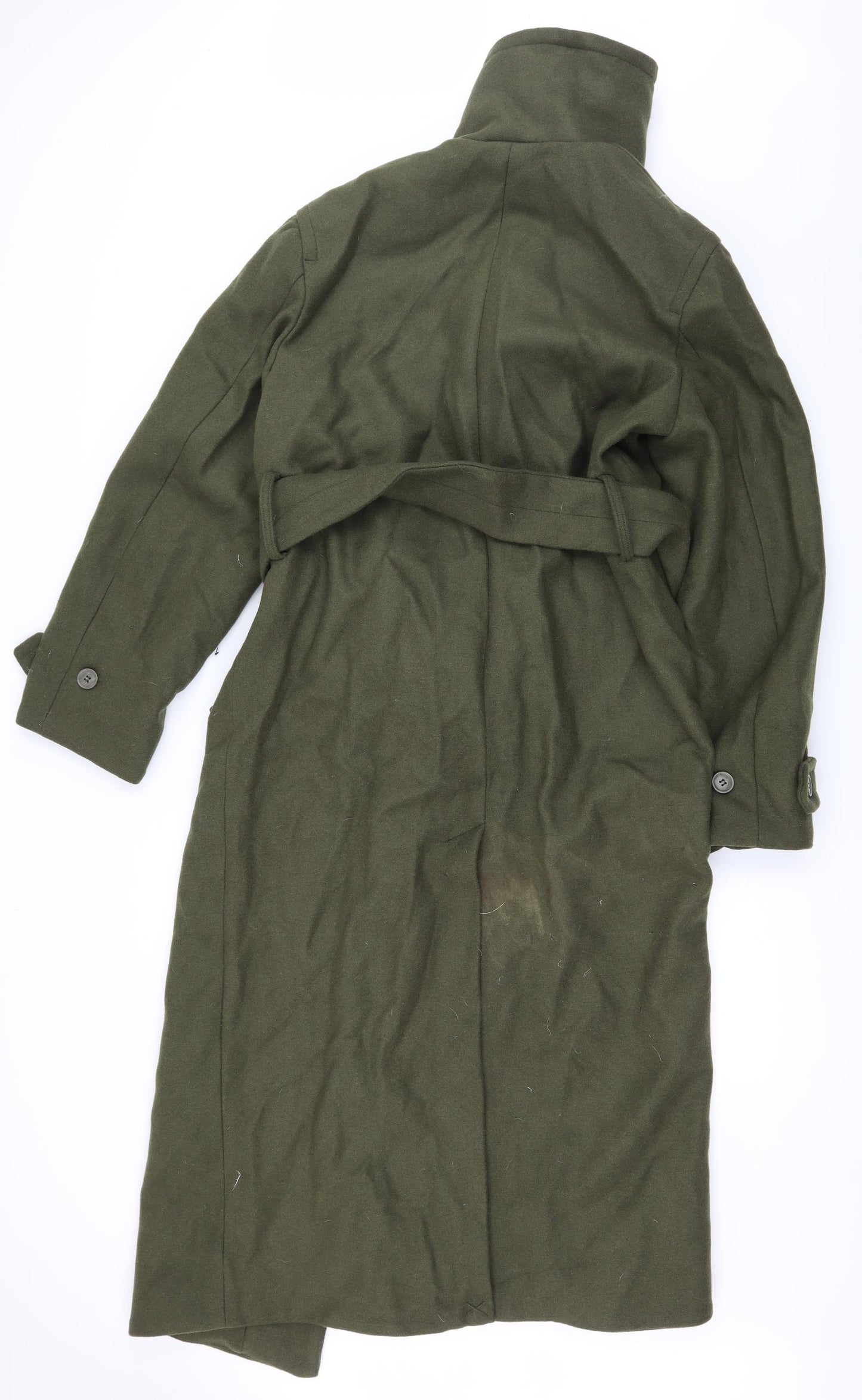 Weekday Mens Green   Overcoat Coat Size S