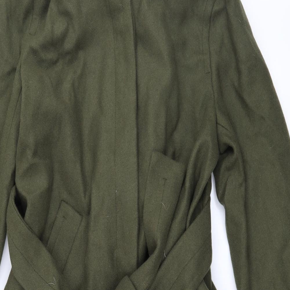 Weekday Mens Green   Overcoat Coat Size S