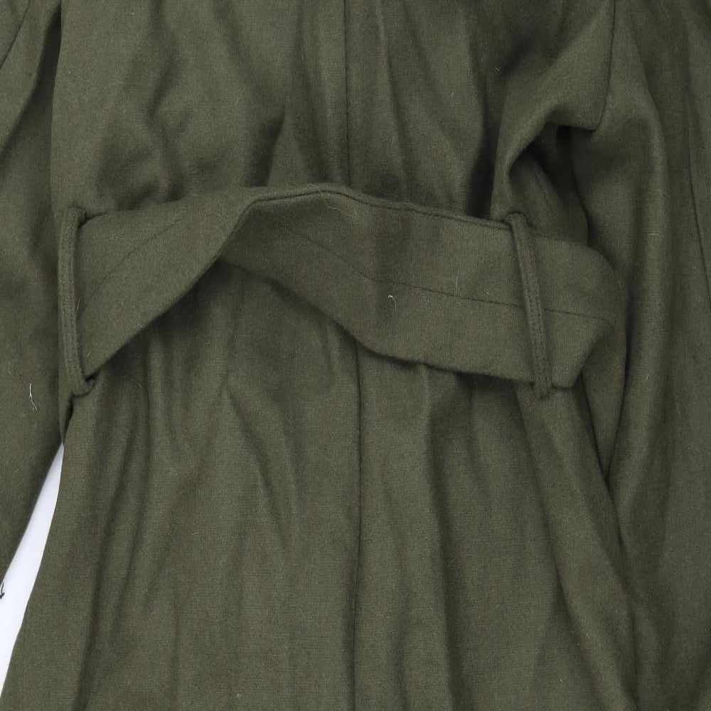 Weekday Mens Green   Overcoat Coat Size S