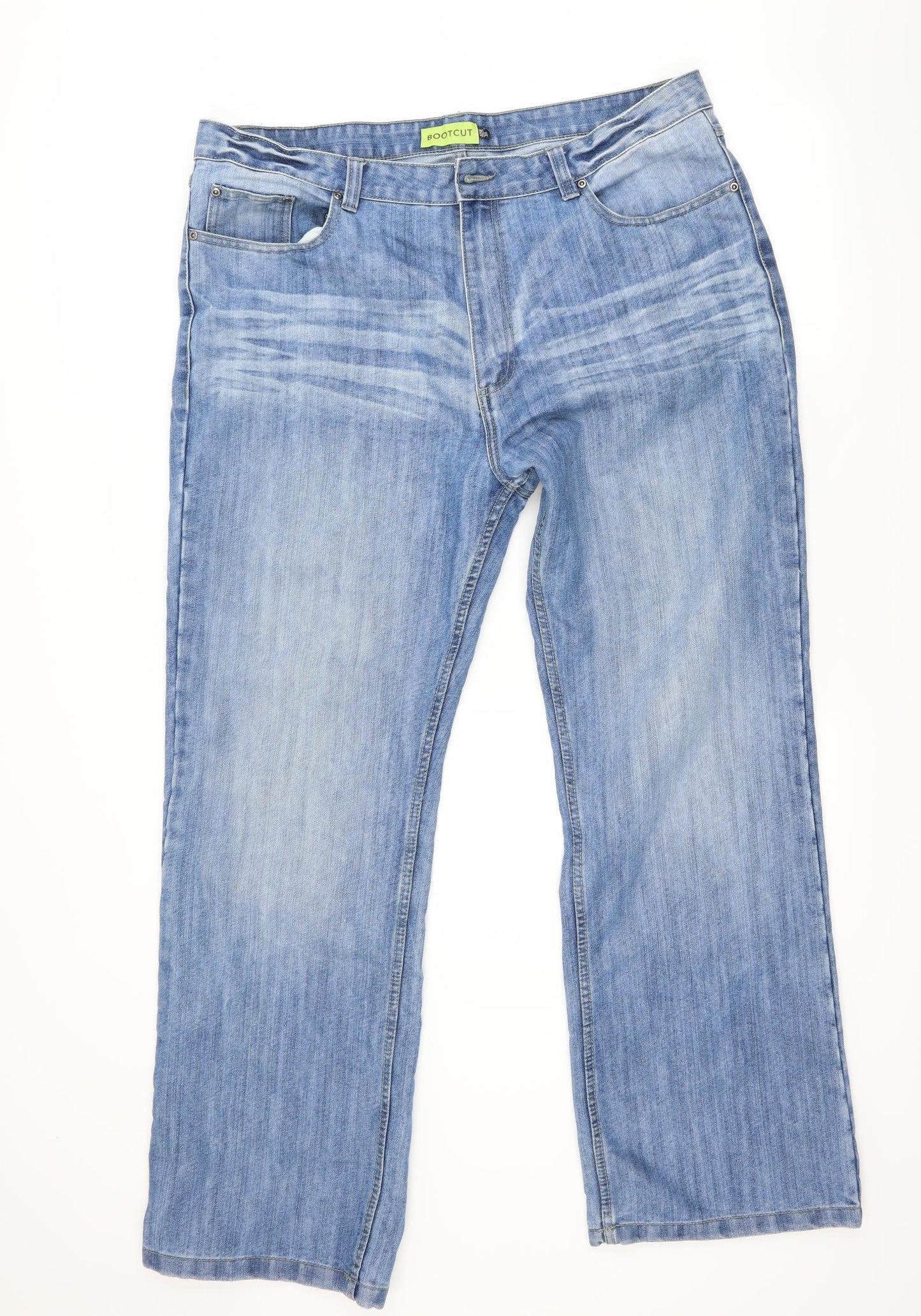 George Mens Blue  Denim Wide-Leg Jeans Size 40 L31 in
