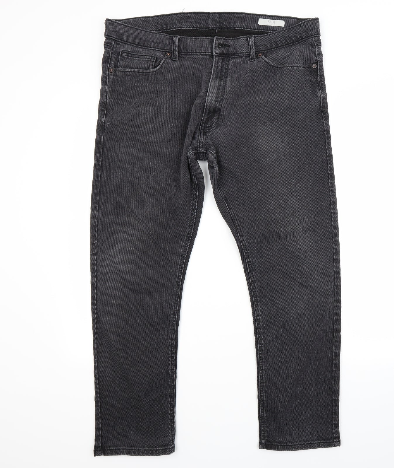 Marks and Spencer Mens Black  Denim Skinny Jeans Size 38 L29 in