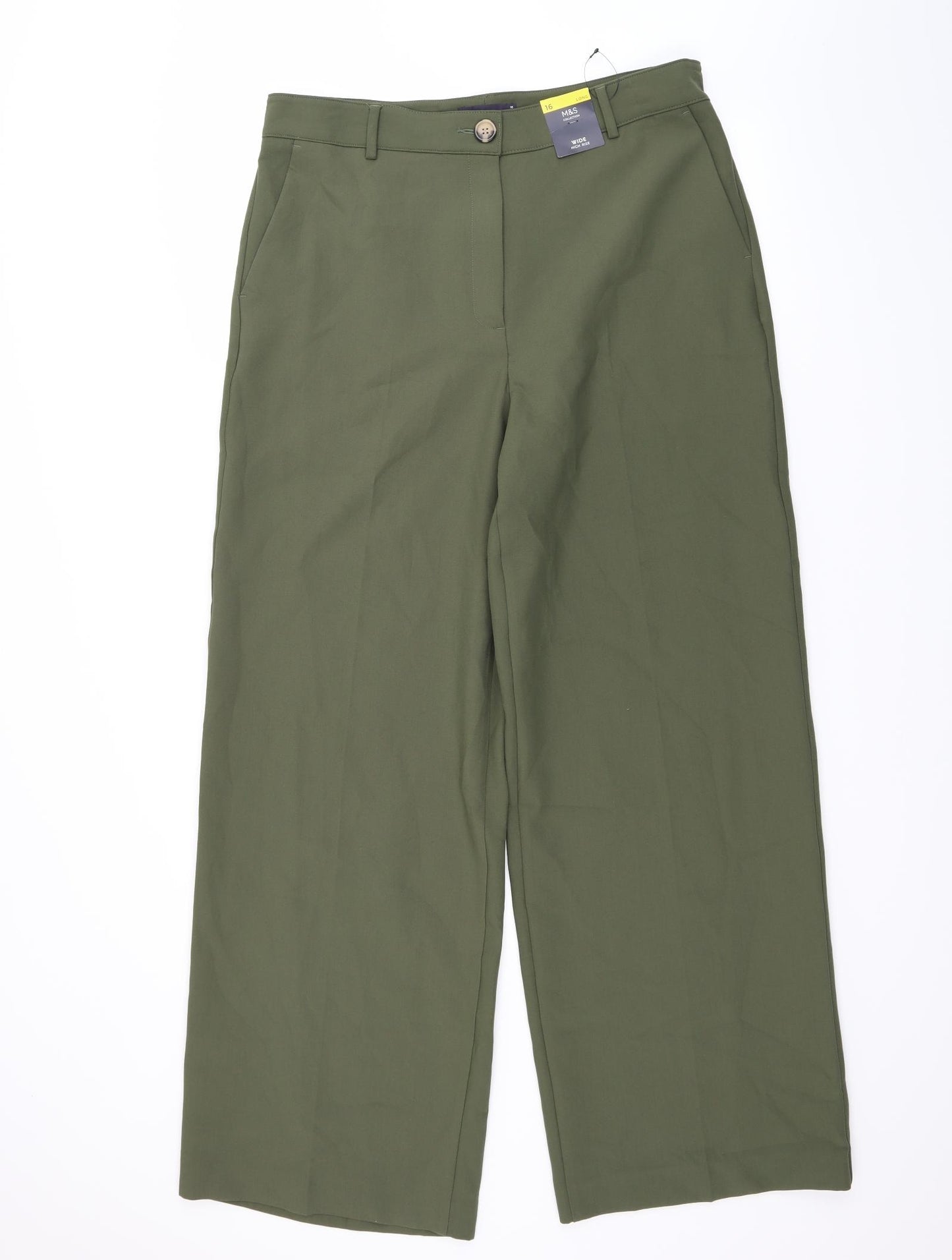 Marks and Spencer Womens Green   Trousers  Size 16 L30 in