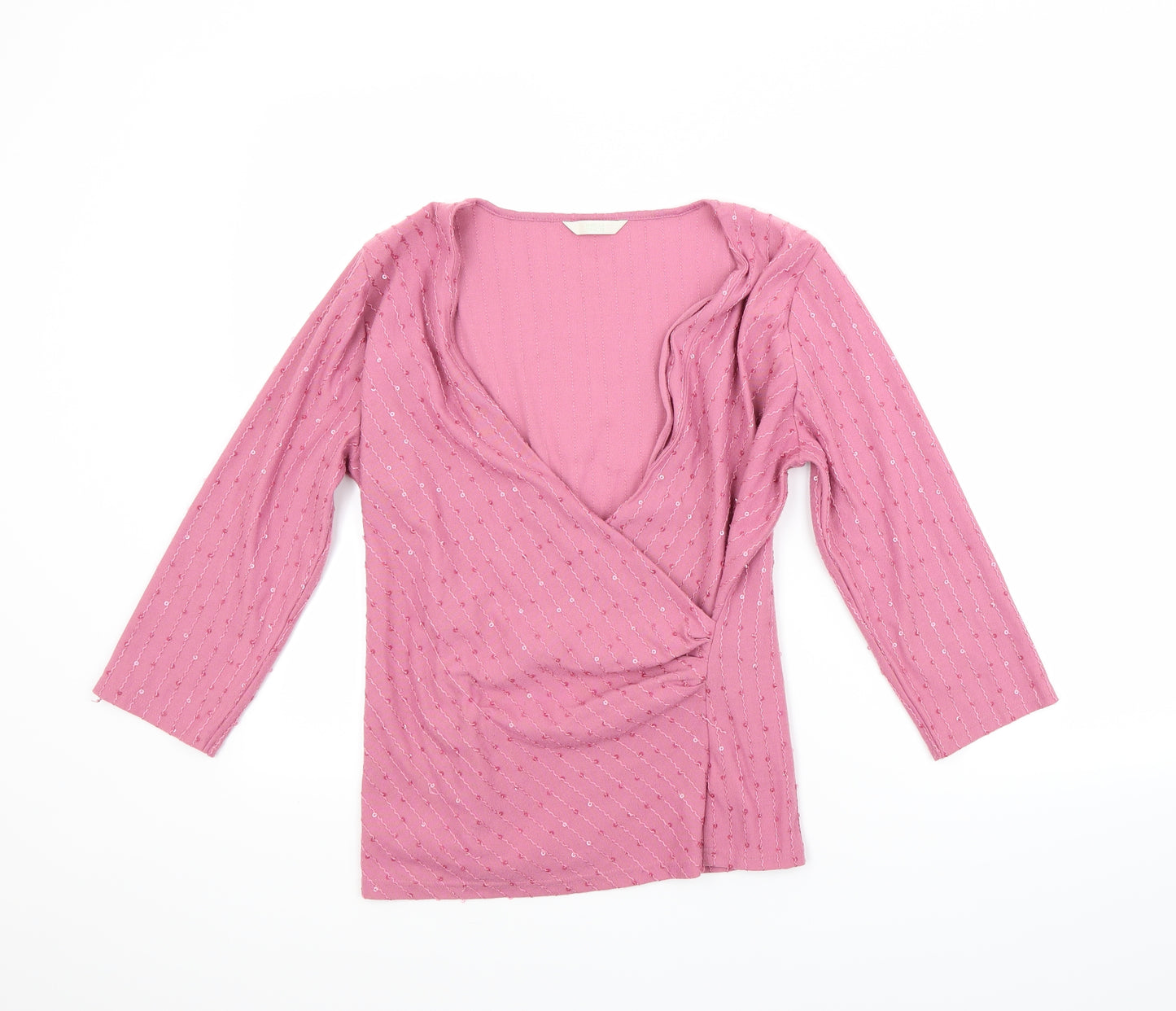 Marks and Spencer Womens Pink   Pullover Jumper Size 14