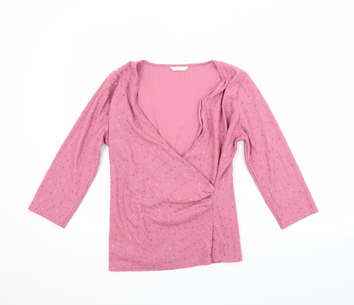 Marks and Spencer Womens Pink Pullover Jumper Size 14