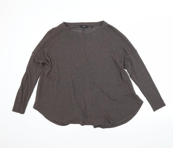 NEXT Womens Brown   Basic Blouse Size 8