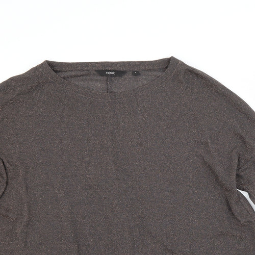 NEXT Womens Brown   Basic Blouse Size 8