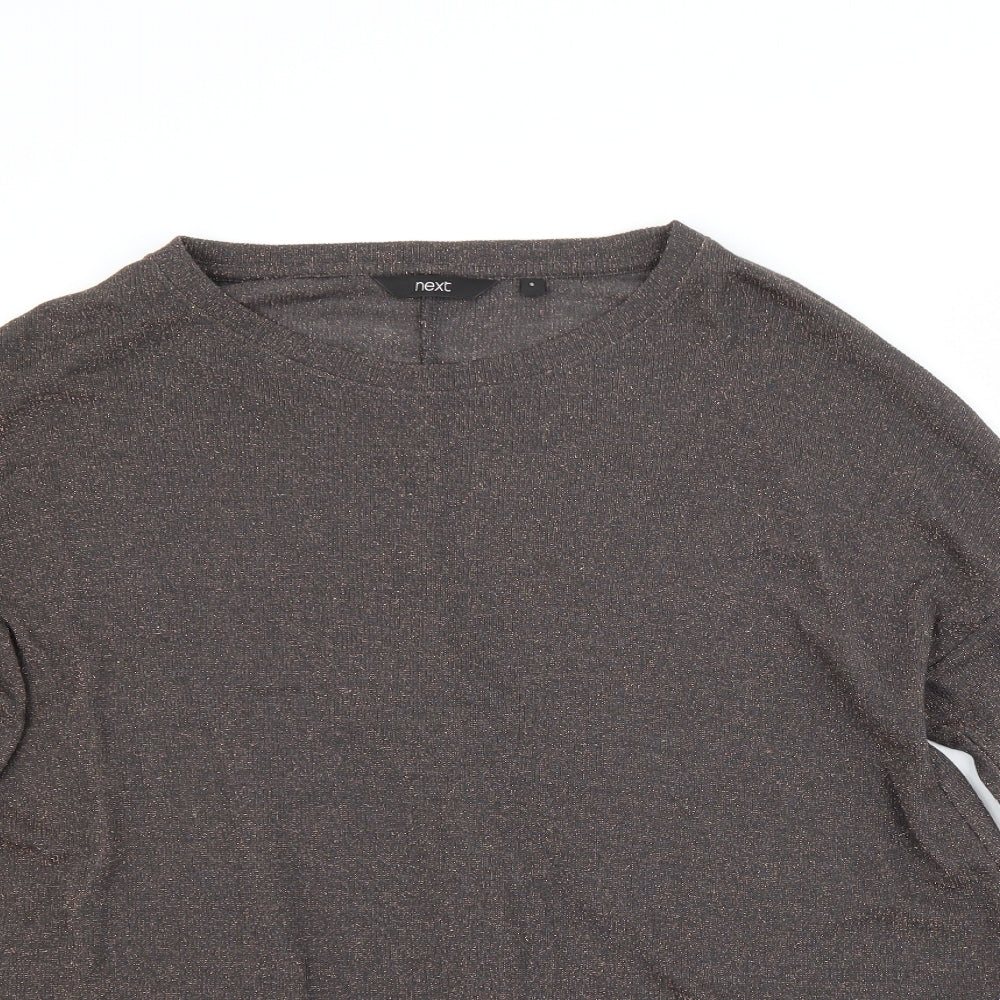 NEXT Womens Brown   Basic Blouse Size 8