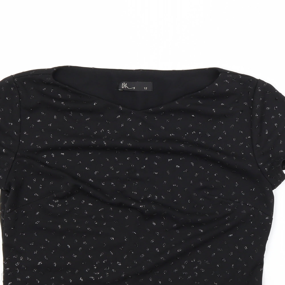 BHS Womens Black   Basic Blouse Size 12