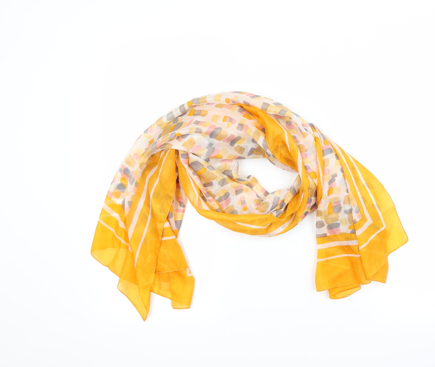 Preworn Womens Yellow    Scarf