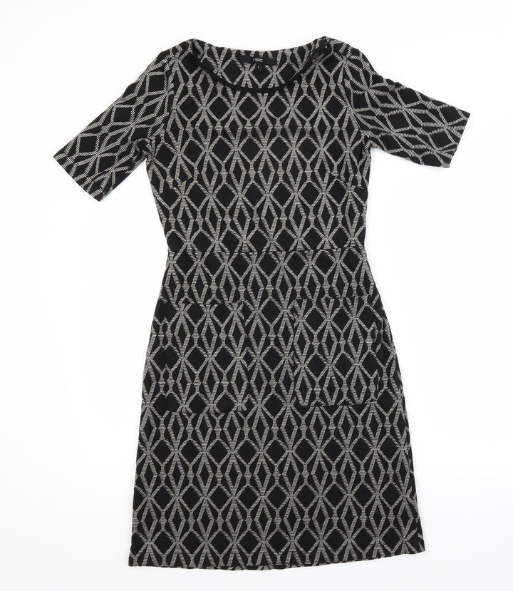 NEXT Womens Grey Argyle/Diamond  A-Line  Size 6