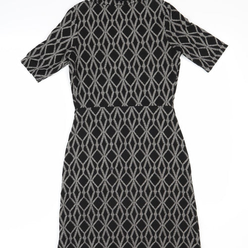NEXT Womens Grey Argyle/Diamond  A-Line  Size 6