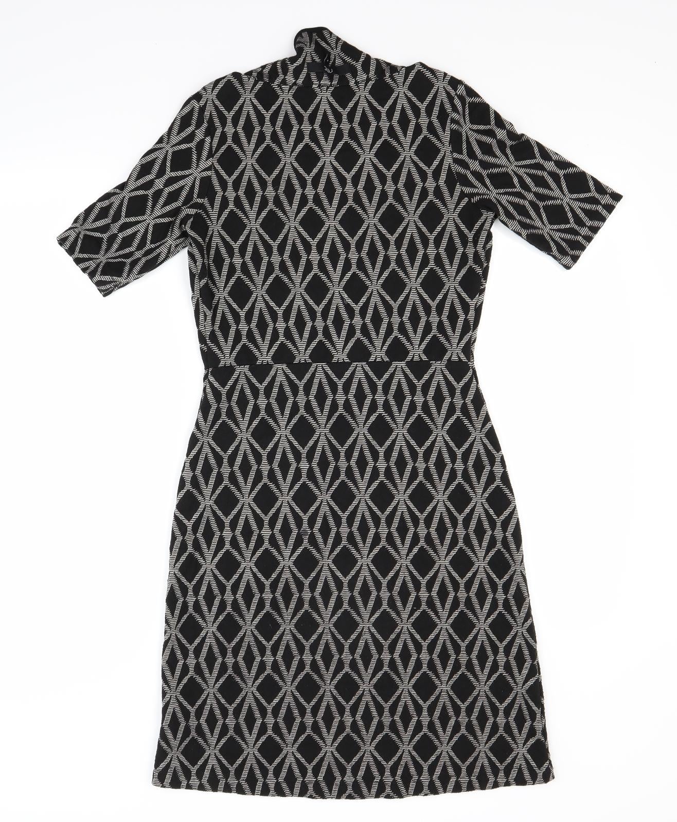NEXT Womens Grey Argyle/Diamond  A-Line  Size 6