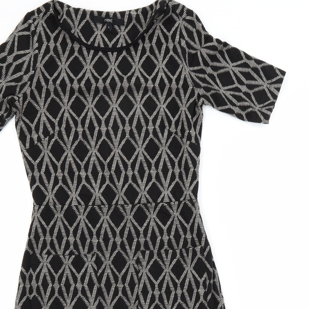 NEXT Womens Grey Argyle/Diamond  A-Line  Size 6