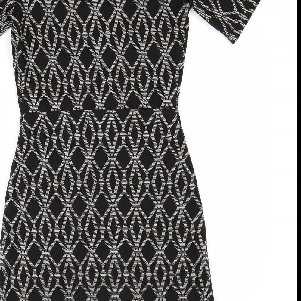 NEXT Womens Grey Argyle/Diamond  A-Line  Size 6