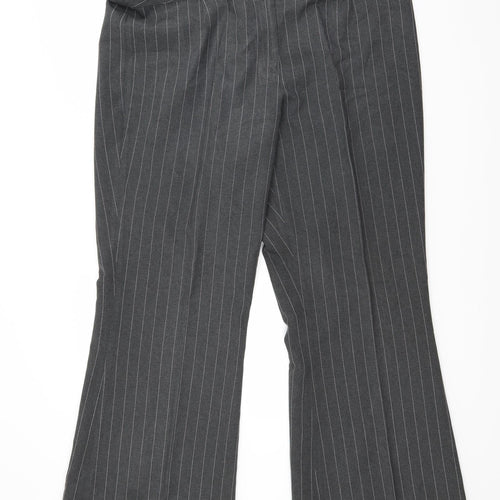 Preworn Womens Grey Striped  Trousers  Size 20 L29 in