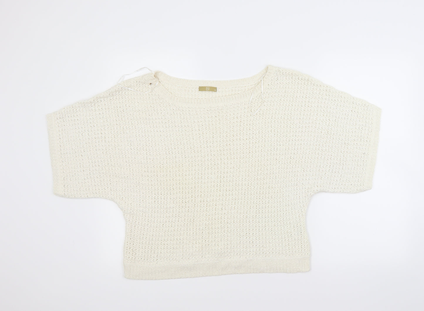 TU Womens White   Pullover Jumper Size 14