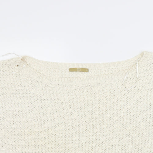 TU Womens White   Pullover Jumper Size 14