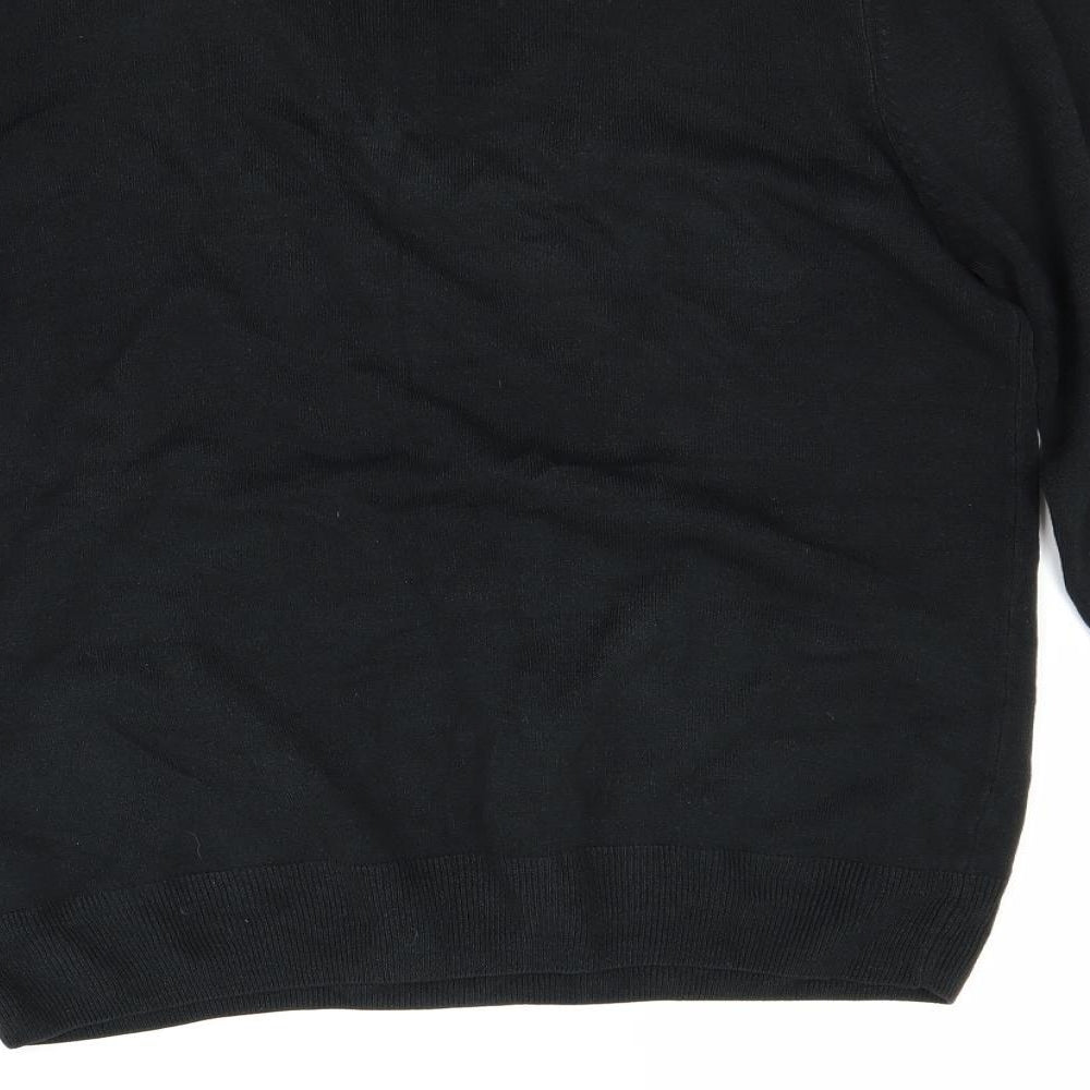 Marks and Spencer Mens Black   Pullover Jumper Size L