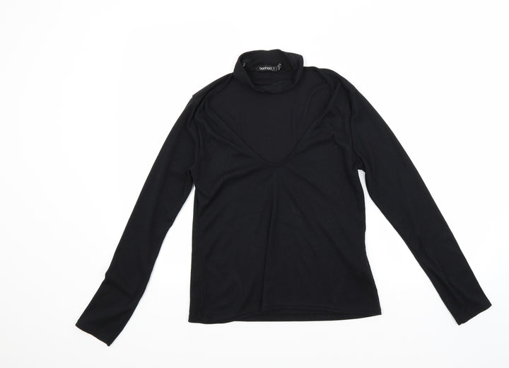 Boohoo Womens Black   Pullover Jumper Size 10