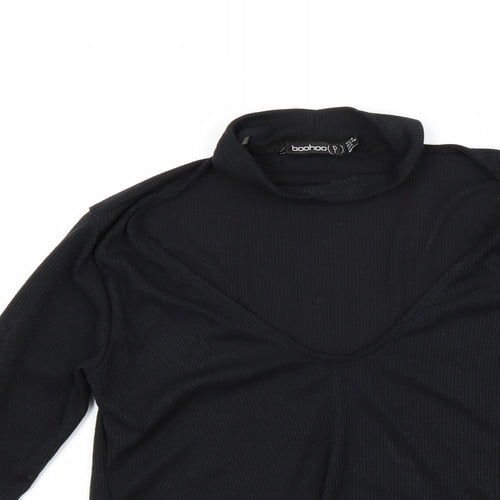 Boohoo Womens Black   Pullover Jumper Size 10