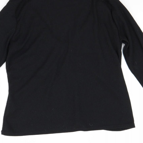 Boohoo Womens Black   Pullover Jumper Size 10