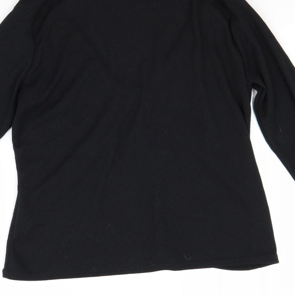 Boohoo Womens Black   Pullover Jumper Size 10