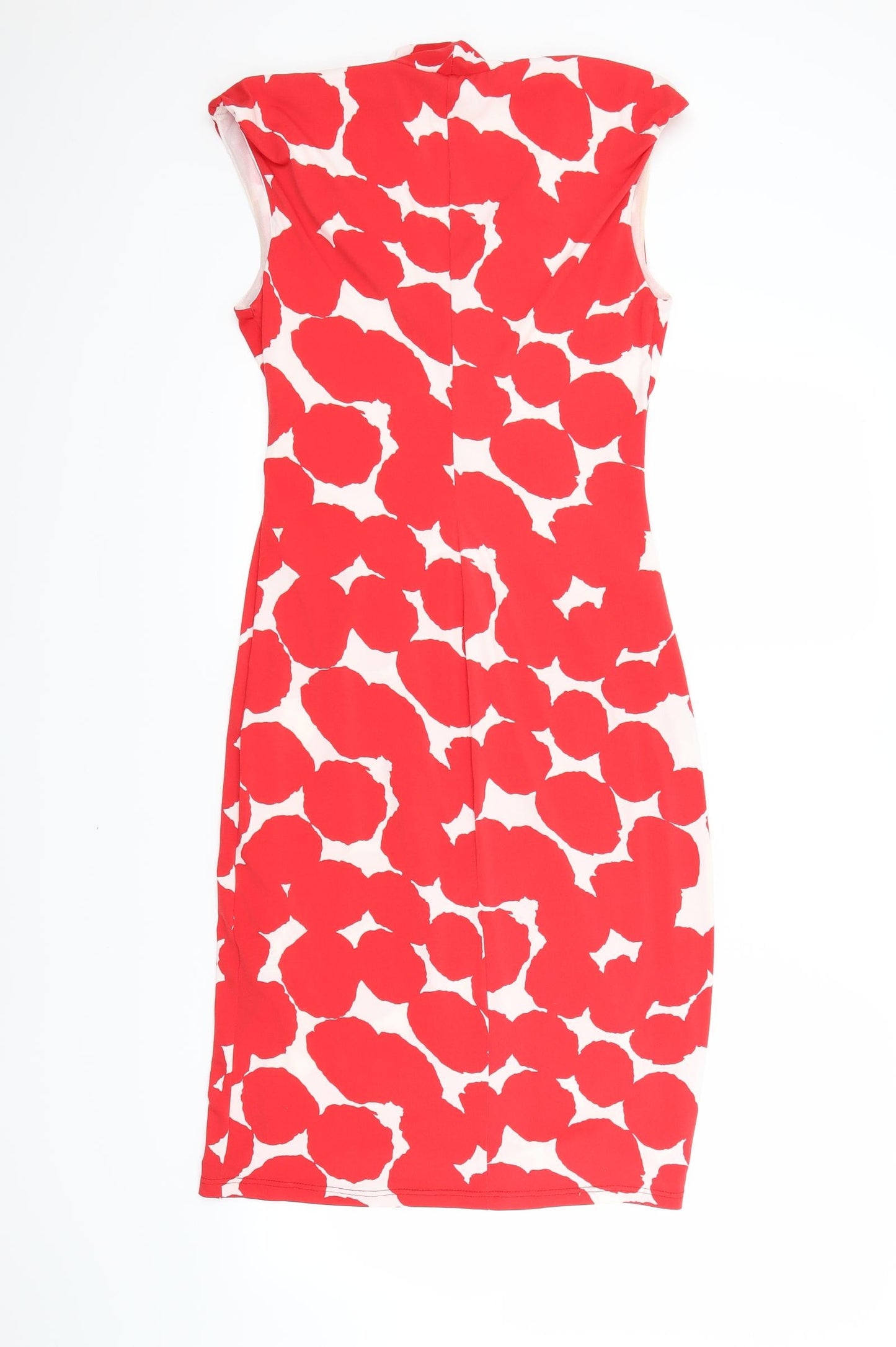 Roman Womens Red Floral  A-Line  Size 10