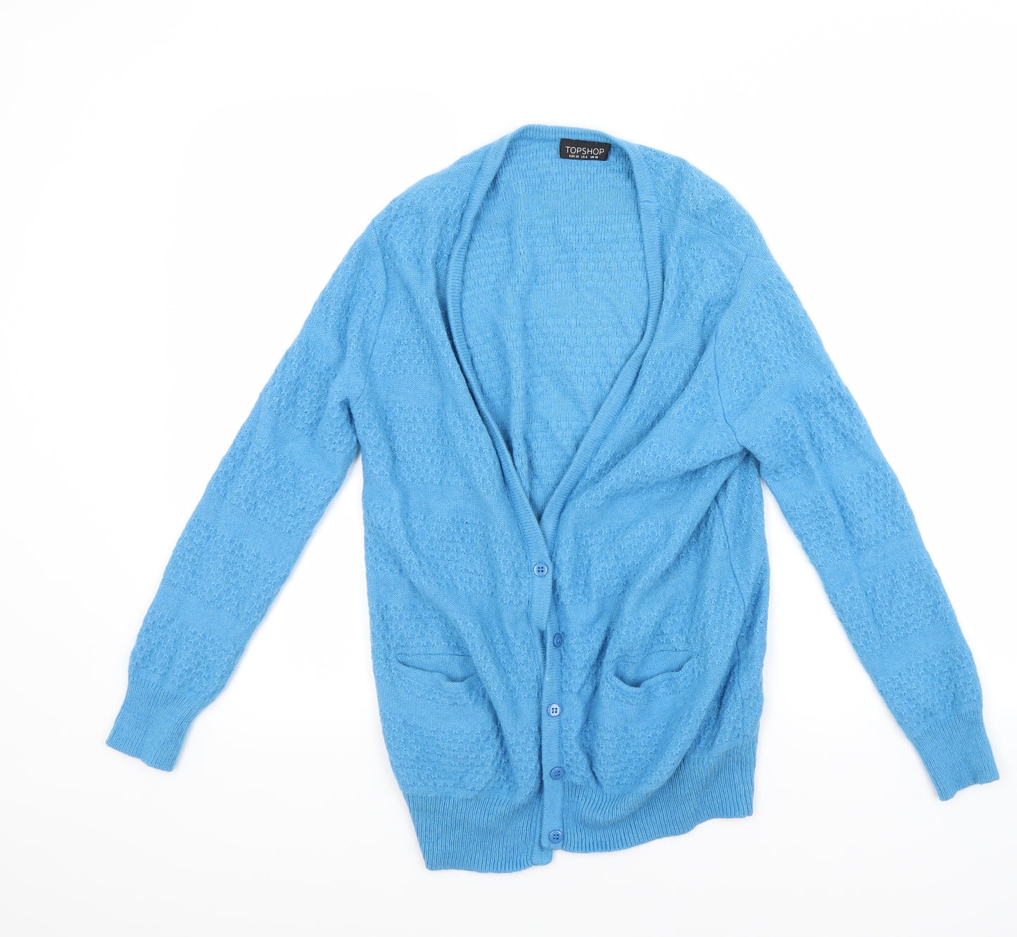 Topshop Womens Blue   Cardigan Jumper Size 10